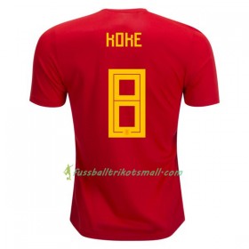 Günstige Fußballtrikots Spanien Koke 8 WM 2018 Heimtrikotsatz kaufen